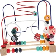 UPKOCH 1Pc Wooden Bead Maze for Multifunctional Educational Roller Beads Game Birthday Beads Activity for Early Learning and Development