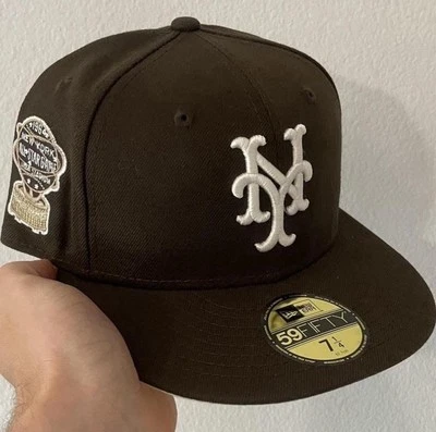New Era Ny Mets 59FIFTY Fitted Cap Mocha Colorway 7 1/4