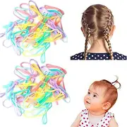1000PCS Elastic Hair Band Ropes - Mini Hair Ties Rubber Bands Women's Ponytail Holder for Small Baby Toddler Infants Kids Girls Multi Color