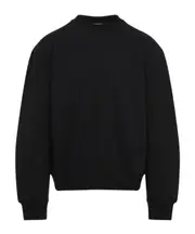 Long-sleeved pullover S,M BLACK