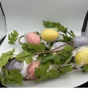 Spring Easter Egg Wired Garland NEW
