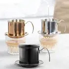 Silver Coffee Maker Pot Stainless Steel Coffee Maker Single Cup Traveling