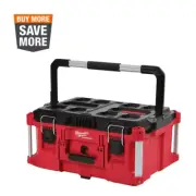 22" Large Portable Tool Box Modular Storage System, Heavy-Duty, Red