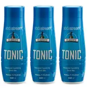 3x SodaStream Classics Tonic 440ml/Sparkling Soda Water Syrup Drink Mix/Makes 9L
