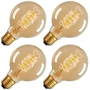 4pcs 40 W E26 / E27 G80 Warm Yellow 2200 k Incandescent Vintage Edison Light Bulb 220-240 V / 110-130 V