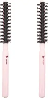 Mini Curly Hair Brush - 2 Pcs Hair Blow Dryer Brush, Roller Circle Hair Brush for Detangling, Separating, Shaping and Defining Curls - Wavy Talk Thermal Brush