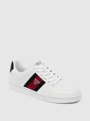 GUESS White Lamilo Low-Top Sneakers Size: 12