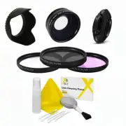 55MM FISHEYE MACRO LENS + HOOD + FILTER KIT+ CAP FOR NIKON D3400 D3600