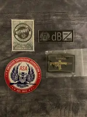 American Suppressor Assoc 3 Sticker & Patch Set