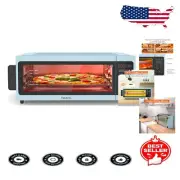 Compact 10-in-1 Air Fryer Toaster Oven - Oil-Less Cooking & Storage Saver