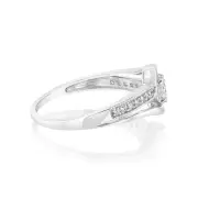 Luminesce Lab Grown 1/4 Carat Wrap Around Ring in Sterling Silver, P