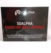 So Alpha Soalpha Exercise Ball W/Inflatable Stability Base Bundle New In Box