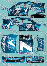 2023 Justin Allgaier #7 Degree Xfinity1/64 Peel&Stick Decals