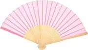 HOOTNEE 7 Inch Handheld Bamboo Cloth Fan Classic Folding Fan for Wedding Dance Props Chinese Style Hand Fan for Stage Decor Party Favor Safe Gentle Material
