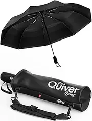 Repel Umbrella Windproof Travel Umbrellas for Rain - Easy Auto Open Close, Durable & Compact Umbrella, Strong Fiberglass Frame, Waterproof Canopy - Backpack, Purse, Portable Umbrella for Travel, E.