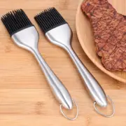 2 Pcs Silicone Brush Grill Basting Brushes Sauce for Cooking BBQ Meat