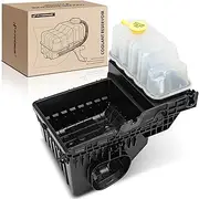 A-Premium Engine Coolant Overflow Recovery Reservoir Tank [with Cap] Compatible with Ford F-150 2010-2014, F-350 Super Duty 2010, 6.2L - Front Side