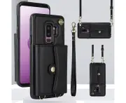 RFID Blocking Wallet Case for Samsung Galaxy S9 - Black