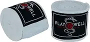 Playwell Boxing Stretch Cotton White Hand Wraps - 4 Meter Long