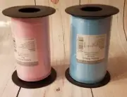 Curling Ribbon Pink & Blue Baby Shower Gender Reveal 500 Yards Each 2 Rolls