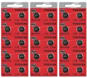 LR44 / AG13 Toshiba 1.5V Alkaline Pack Of 30 Button Cell Batteries EXP 2024