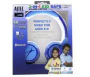 Altec Lansing 2-IN-1 Kid Safe Volume Limiting Headphones - Blue
