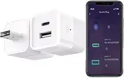 UanTii Tuya Smart Micro USB Type C Adaptor Smart Plug WiFi Mini USB Type C Power Adaptor,App Control, Compatible with Alexa Works with Google Home (USB Type C)