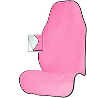 Dog Seat Cover Pink Towel Seat Cushion Fit Car Seat Protector Pet Mat Dog Car Seat Cover Dog Hammock(Pink)