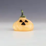 NATIVE AMERICAN ZUNI ALABASTER JACK O' LANTERN FETISH BY MIKE TUCSON