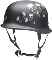 Redbike RK-305 Skull, open face helmet , color: Black , size: M