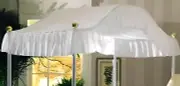 Bed Canopy Cover Twin Size Solid White Top Fits straight or Arched Canopies