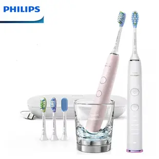 (兩入超值組 白鑽+粉鑽)【PHILIPS 飛利浦】智能音波震動電動牙刷 HX9924 鑽石靚白 (8.1折)