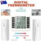 Digital Display Fridge Thermometer Freezer Alarm Gauge Monitor 2 Sensors Home AU