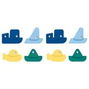 16pc Quut Bath Puzzle Rock The Boat Sticky Soft Foam Kids/Child Bath Toy 10m+