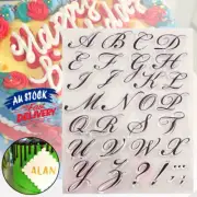 Letter Biscuit Fondant Embosser Mold Decor Alphabet Cutter Cookies Stamp Cake