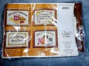 Vin. New Creative Circle Kit # 4005 Daily Thoughts Includes 4 Frames Needlework