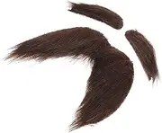 1 Set Self-Adhesive Beard and Eyebrows Fake Boys Old Man Costume Mustache Old Man Costume Accessories Old Age Costume Prop Realistic Cosplay Old Man Beard Costume Black Cloth