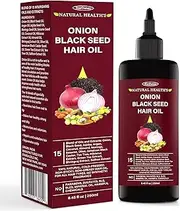 StarDunes Onion Black Seed Hair Oil, Blend of 15 Oils and Extracts for Healthy, Strong, Long, and Luxurious Hair.