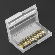 10Pcs Tungsten Carbide Rotary Burr Set Grinder Bit 1/8" Shank Dremel Rotary Tool