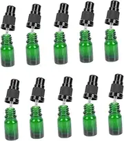 10pcs Essential Oil Glass Bottles Convenient Press Sub Bottles for Facial Creams Skincare and Perfume Storage Durable Portable Containers with Simple Design