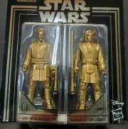 Gold Obi-Wan & Anakin Skywalker STAR WARS Skywalker Saga Commemorative Edition