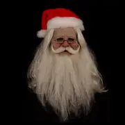 Theme Party Christmas Face Mask Adults Santa Clause Latex Mask