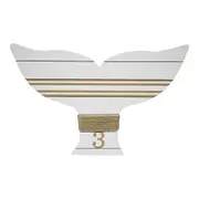 Cape 61cm Timber Whale Tail Home Decorative Wall Hanging Display Art White/Brown