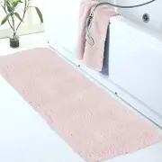 Bath Mat (24 x 72), High Pile Microfiber, Extra Soft, 24" x 72" Blush