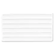 6 Slot White Bracelet Display Tray Insert Flocked 14 1/8" 5 Pc