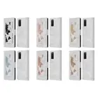 NATURE MAGICK ADVENTURE AWAITS MAP ON MARBLE LEATHER BOOK CASE FOR SAMSUNG 2