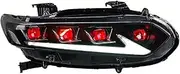 Headlight Assembly Compatible with Accord 2018-2020 LED DRL LED Dual Beam Lens LED Sequential Turn Signal LED Lens High Beam