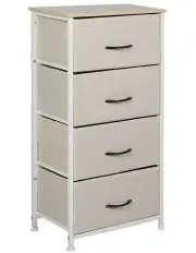 [Levede] 4 Drawer Storage Cabinet in Beige
