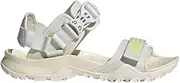 [adidas] Unisex Terrex Cyprex Ultra DLX Sandals, Wonder White/Pulse Lime/Crystal White, 12 US Men