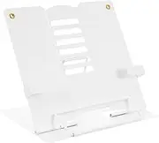 jojofuny Portable Book Stand Holder Adjustable Textbook and Tablet Holder Compact Design for Reading Typing and Music for Home and Office Use